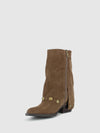 Botas com Fecho em Taupe